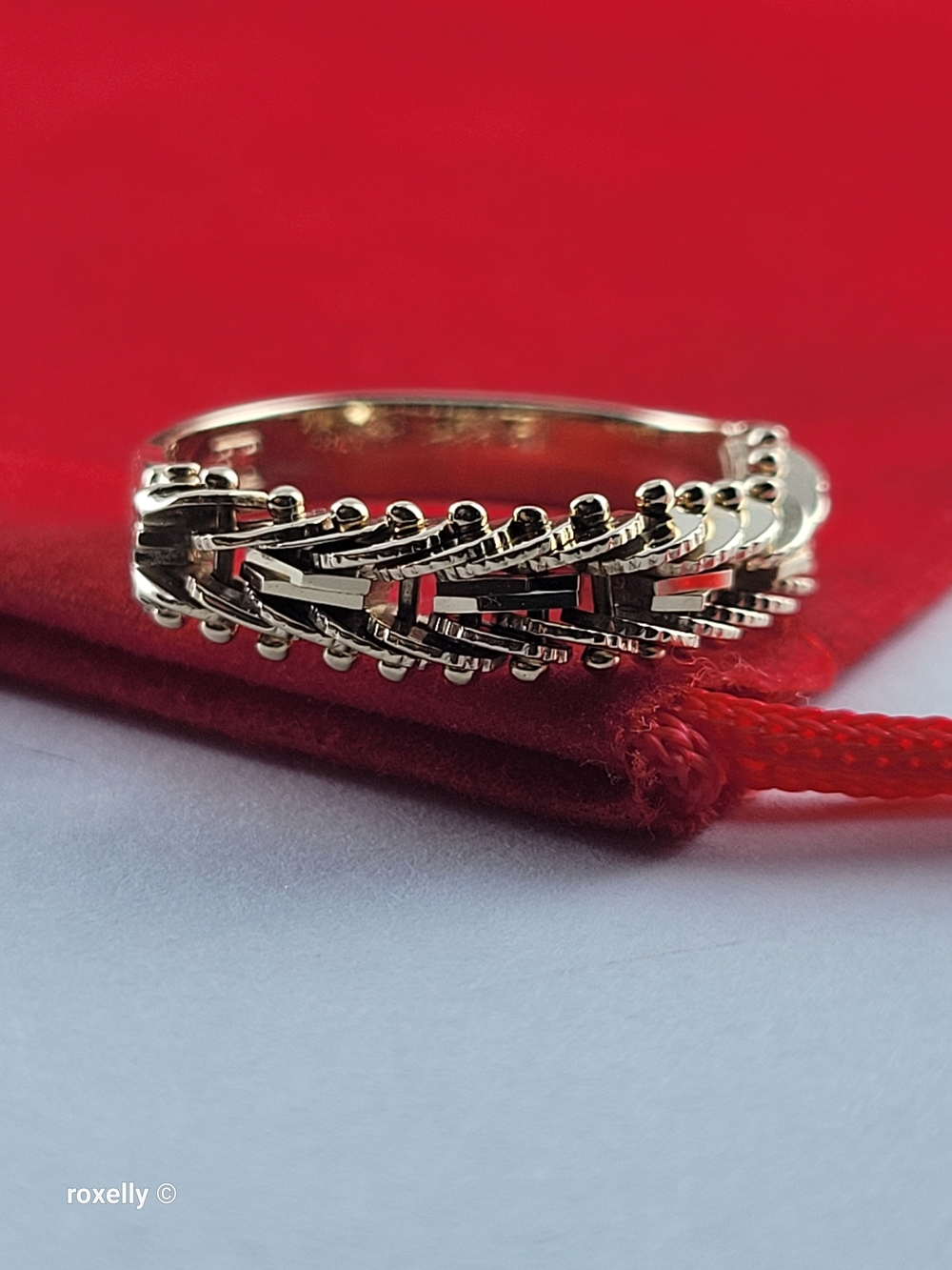 14K Yellow Gold Flexible Chain Ring Size 5 - Solid Gold! 👌🎁